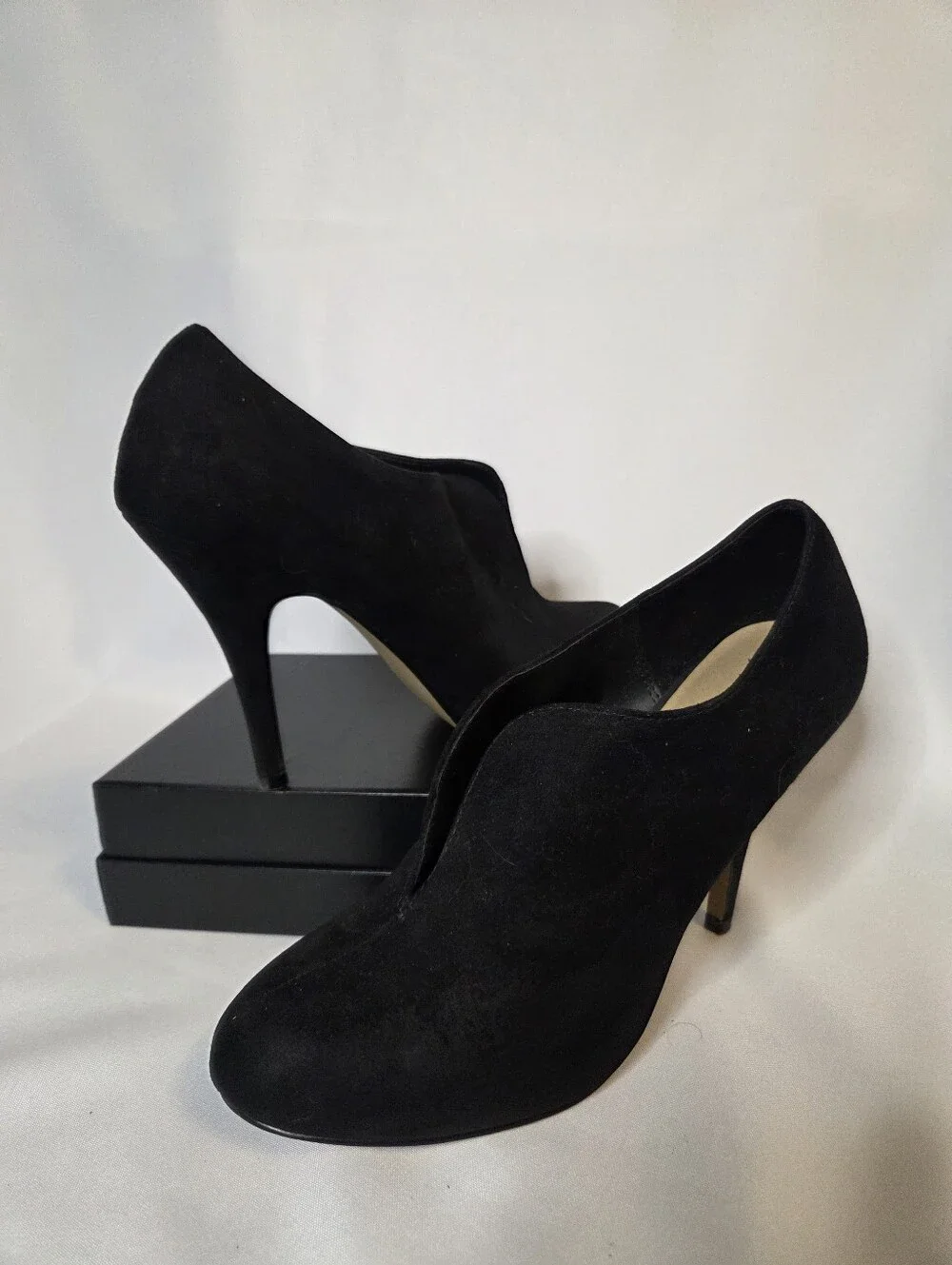 Apt 9 Black Suede High Heel Booties for Women